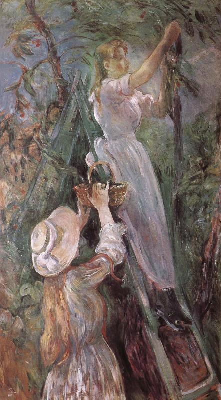 Berthe Morisot Peach trees China oil painting art